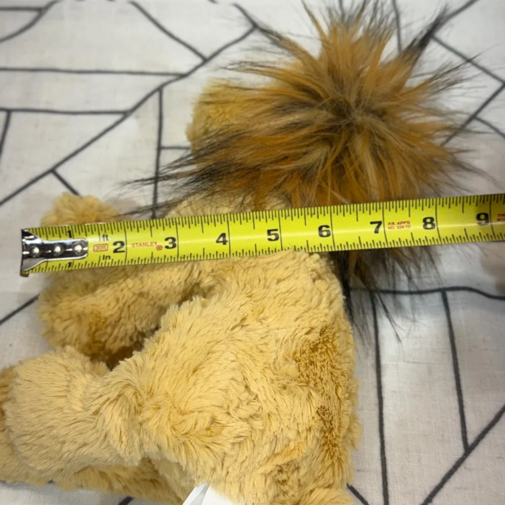 Gund Cozys Lion 8in Tan Plush Stuffed Animal Faux Fur Mane 6049944